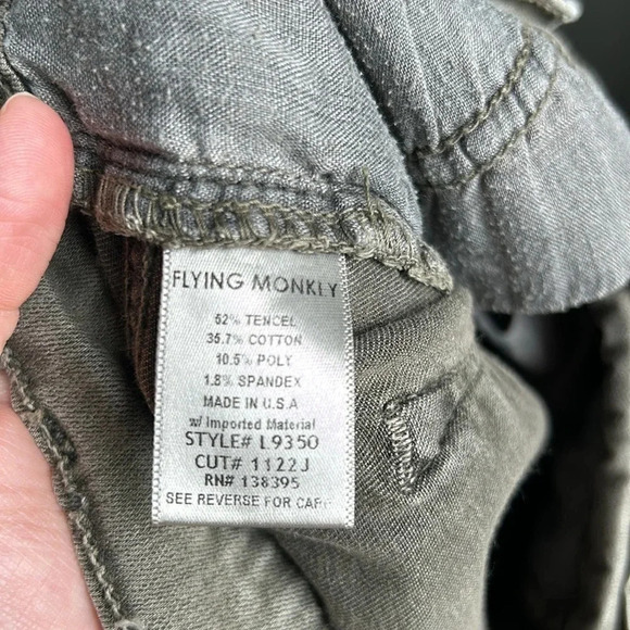 Flying Monkey Jeans | Flying Monkey Skinny Jeans | Skinny Jeans | Olive Green - Picture 7 of 8